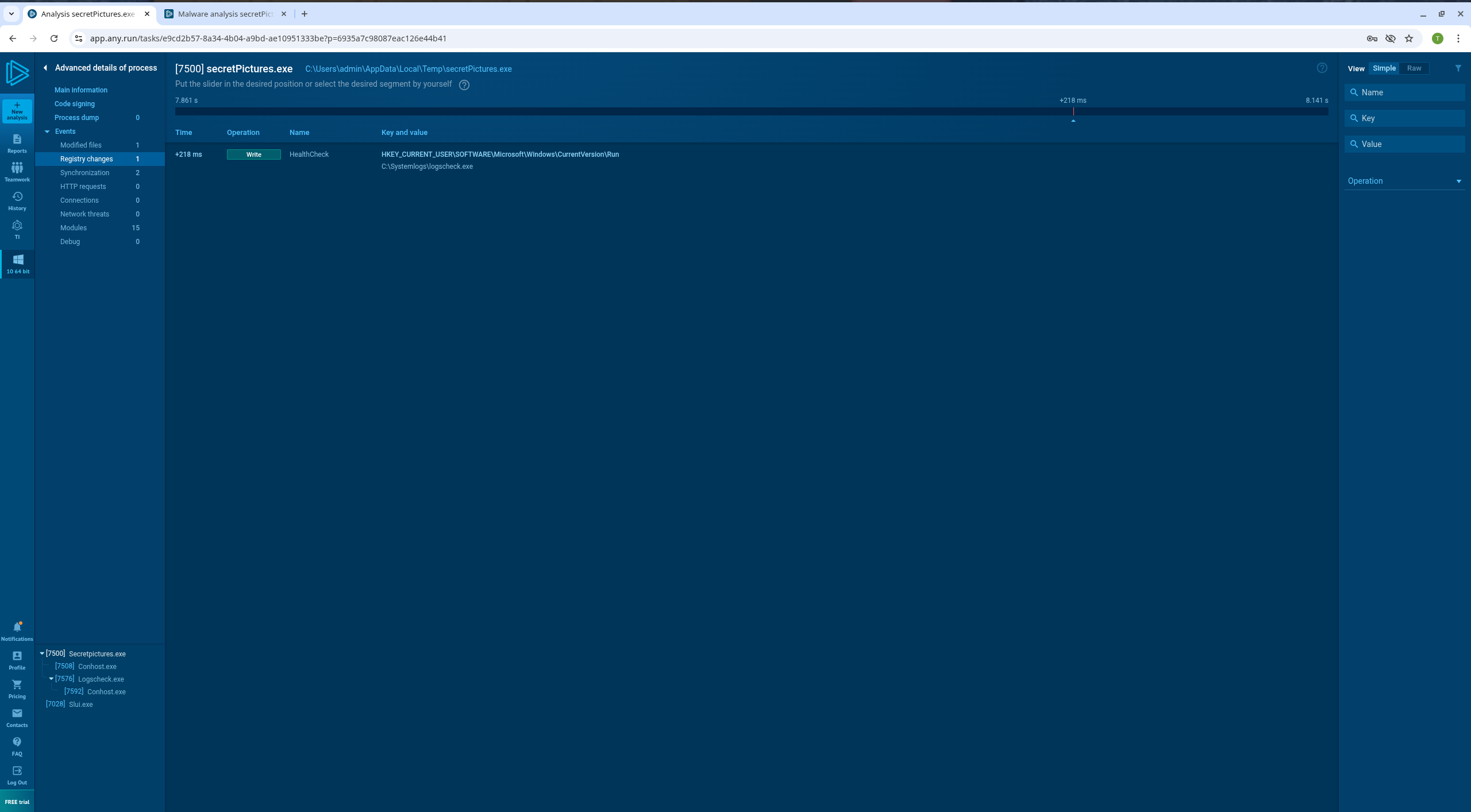 Registry Key Modification